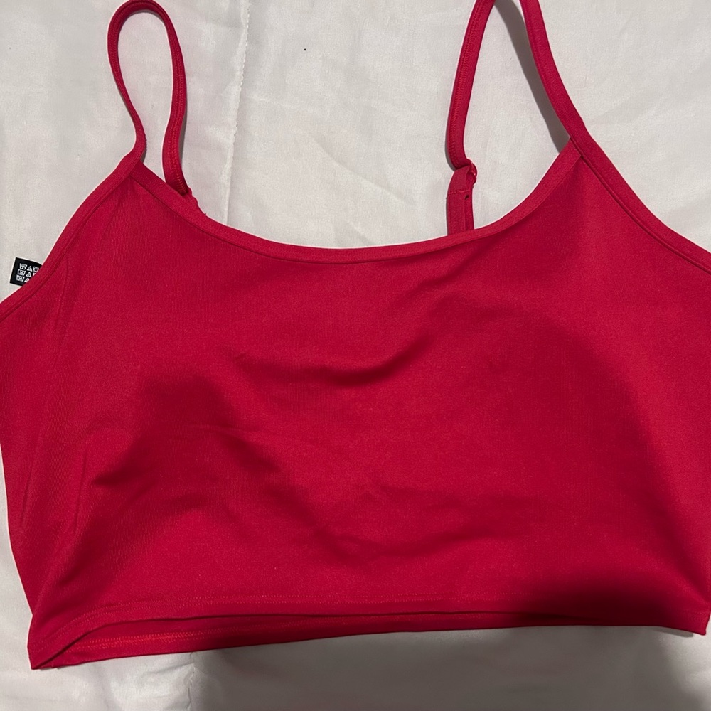 Victoria secret red sports bra
